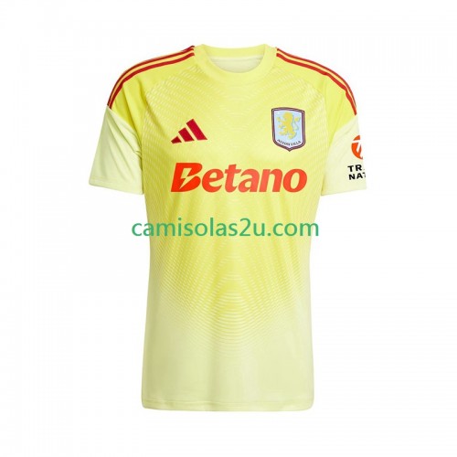 Camisolas de futebol Aston Villa Guarda Redes Equipamento Alternativa 2025/26 Manga Curta Camisolas de futebol Aston Villa Guarda Redes Equipamento Alternativa 2025/26 Manga Curta